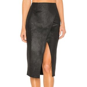 BNWT Free People Whitney Faux Leather Pencil Skirt